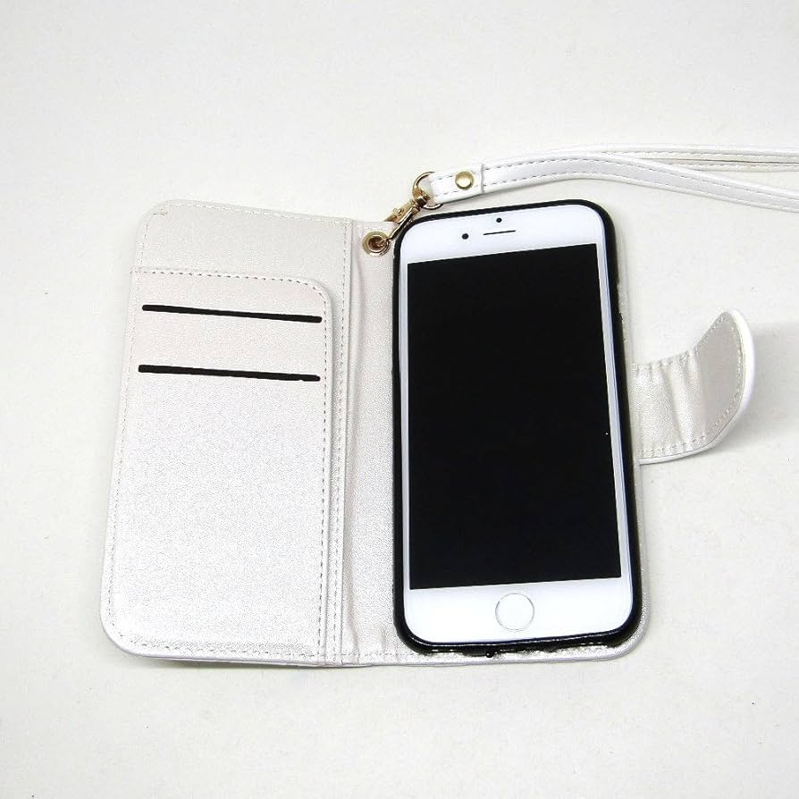 Amazon.co.jp: 手帳型 カメリア iPhoneケース (ホワイト